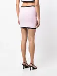 Юбка мини с логотипом Alexander Wang, розовый - фото 4