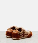Балетки Ballet Runner 2.0 с мехом shearling Loewe, Tan Multitone - фото 2