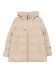 Стеганое пальто с капюшоном Herno, нейтральный - фото