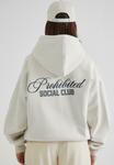 Толстовка PROHIBITED SC -HOODIE, White Grey/White - фото 2