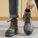 Мужские ботинки Cahhrrn X Martin Boot Men Beige Weishibangwei - фото 12