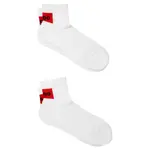 Комплект из 2 носков в рубчик с этикеткой cc Hugo, белый - фото 3