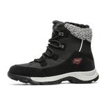 Теплые короткие зимние сапоги унисекс Kangaroo head, Black - фото