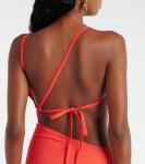 Платье макси с декором Christopher Esber, красный - фото 6