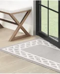 Ковровая дорожка Christine Trellis Border Tufted Runner Rug, 76 см x 305 см Jean Pierre New York, белый/светло-серый - фото 9