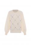 Свитер faina, White/Wool White - фото