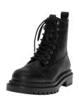 Ботинки на шнуровке Pull&Bear, черный - фото