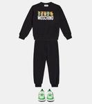 Кожаные кроссовки teddy bear Moschino Kids, зеленый - фото 2