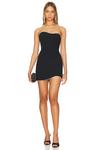 X revolve платье мини adrienne Amanda Uprichard, черный - фото