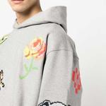 Пиксельный оверсайз худи KENZO, Жемчужно-серый - фото 8