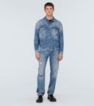 Потертая джинсовая куртка Dolce&Gabbana, синий - фото 2