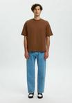 Футболка Selected Homme Basic T-shirt, Soft Silt/Orange - фото 5