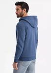 Кардиган BUTTON UP HOODIE Ombre, темно-синий - фото 3