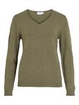 VILA Свитер 'VIRil' в оливковом цвете - фото