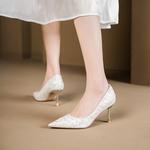 Туфли женские на высоком каблуке Bamiti, белый - фото 2