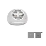 Кольцо-печатка Bb Balenciaga - фото