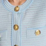 Кроп-кардиган BALMAIN, синий - фото 6