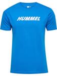 Футболка Hmlelemental Logo Cotton Tee синего цвета Hummel - фото 3