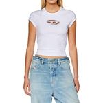 Футболка DIESEL T Angie с вырезами, белая - фото 4