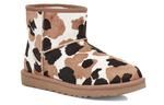 Ботинки зимние UGG WMNS Classic Mini Cow Print, белый / коричневый / черный - фото 4