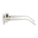 LOEWE Plate Frame Rectangular Sunglasses Unisex белые - фото 4