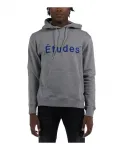 Толстовка с капюшоном и карманом-кенгуру ÃTudes, серый - фото