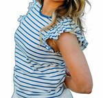 Топ Akiko в сине-белом цвете Another Love - фото 5