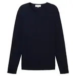 Свитер Tom Tailor Structured Roll Edge Knit, синий - фото 3