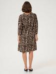 Платье Pedra Leopard Print длиной до колена KAFFE, Beige - фото 2