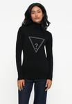 Джемпер Guess MELANIE TRIANGLE LOGO, Jet Black/Black - фото 4