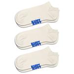 Носки Happy Solid no show 3 шт, бежевый - фото