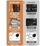 Компьютерный стол Naijia с полками и перфорированной панелью, 120 см, цвет Walnut - фото 3