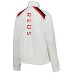 Женская белая куртка-толстовка 4her by carl banks cincinnati reds red flag full-zip G-Iii - фото 4