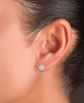 Серьги-Гвоздики из стерлингового серебра Macy'S, rhodium - фото 4