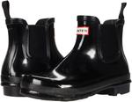 Hunter womens Original Chelsea Gloss, Black - фото