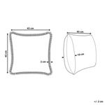 Декоративная подушка Beliani, белый - фото 3