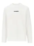 Футболка с логотипом Jil Sander, белый - фото