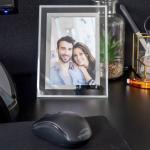 Рамка для фотографий Intirilife GLASSY, серебряный - фото 3