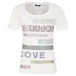 Футболка стандартного кроя Liu Jo, белый - фото