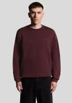 Толстовка Lyle & Scott LOGO BRUSHBACK CREW NECK , Port/Bordeaux - фото