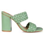 Сандалии Melissa на блочном каблуке Journee, зеленый - фото 3