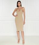 Платье Elisabetta Franchi, бежевый - фото 3