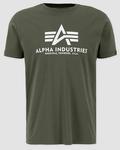 Футболка Alpha Industries Basic Reflective Print T-Shirt, оливковый - фото
