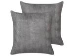 Подушка Beliani 2 шт CONSTYLIS, 45x45x45 см цвет dunkelgrau/grau - фото