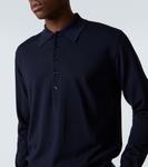 Шерстяной свитер-поло Dries Van Noten, темно-синий - фото 5