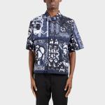 Рубашка мужская синяя Givenchy, синий - фото 3