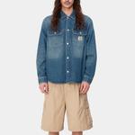 Carhartt WIP Рубашка-куртка с нашивкой логотипа, Blue - фото 6