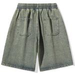 Джинсовые шорты унисекс FIDO DIDO, Темно-серый - фото 7