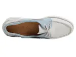 Оригинальные лодочные туфли с 2 отверстиями Sperry, White/Blue - фото 6