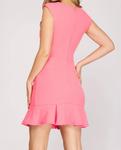 Мини-платье Samia розового цвета SHE + SKY - фото 2